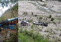 Médico y joven mueren en ómnibus que cayó a un abismo en carretera a Huacrachuco, Huánuco