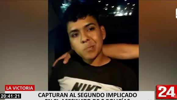 Óscar Cáceres Martínez confesó su participación en el crimen de dos policías en La Victoria. (24 Horas)