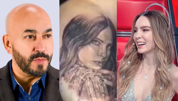 Belinda: Lupillo Rivera se cubrió el tatuaje de la cantante. (Foto: @lupilloriveraofficial/@belindapop).