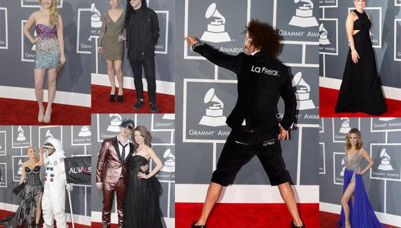 Los 'recatados' pero excéntricos looks en la alfombra roja de los Grammy