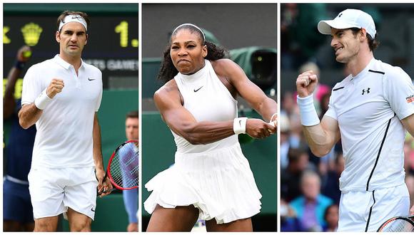  Wimbledon: Roger Federer, Andy Murray y Serena Williams avanzan a cuartos de final 