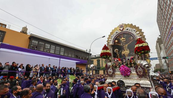 A la fecha faltan dos recorridos del Señor de los Milagros que se llevarán a cabo el 28 de octubre y el 1 de noviembre | Foto: Andina