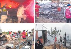 Dos incendios dejan en la calle a 16 familias en Piura