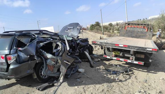 El vehículo terminó con graves daños lo que refleja la magnitud del accidente. (Foto: Difusión)