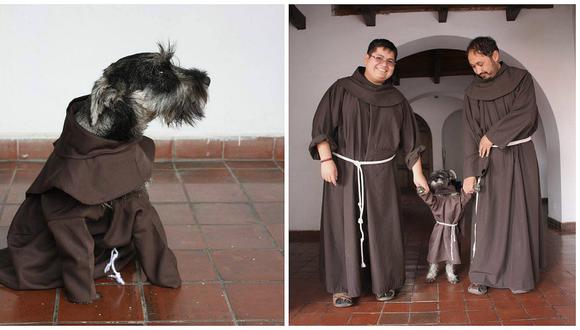 "Fray Bigotón": perrito adoptado por monjes de San Francisco remece Facebook (FOTOS)