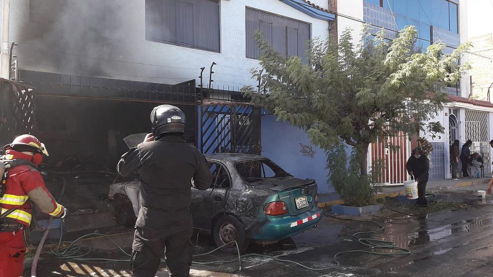 Arequipa: ​Salvan de incendio a una tortuga y dos personas quedan heridas (FOTOS)