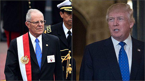 Donald Trump invitó a PPK a visitar EE.UU. para encuentro bilateral