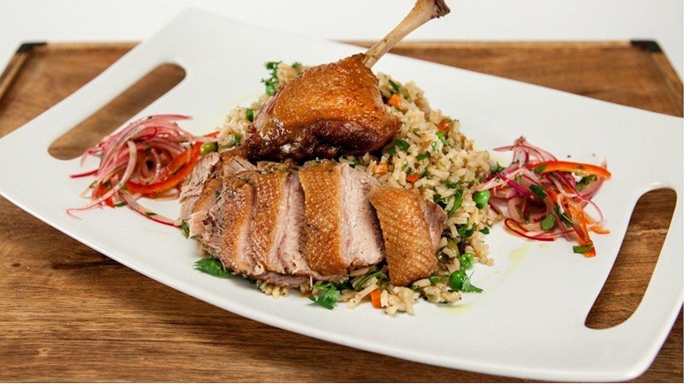 Arroz con pato, fusión de la cocina española