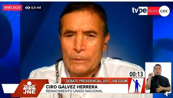 Ciro Gálvez tuvo varias intervenciones en quechua. (Foto: Captura TV Perú)