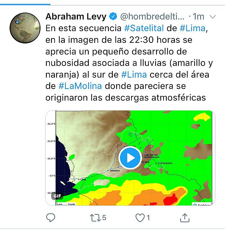 Cielo de Lima se iluminó por relámpagos que atemorizaron a ciudadanos (VIDEO)