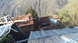Lluvias y vientos fuertes dejan sin techo a 20 familias de Santo Domingo de Acobamba 