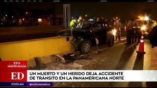 Un muerto y un herido dejó choque de auto contra muro de contención, en San Martín de Porres (VIDEO)