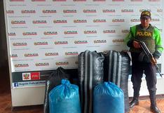 Intervienen más de 75 kilos de hoja de coca ilegal en carreteras de Huancavelica