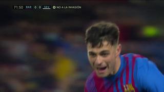Felicidad en el Camp Nou: Pedri colocó el 1-0 en favor del Barcelona vs. Sevilla (VIDEO)