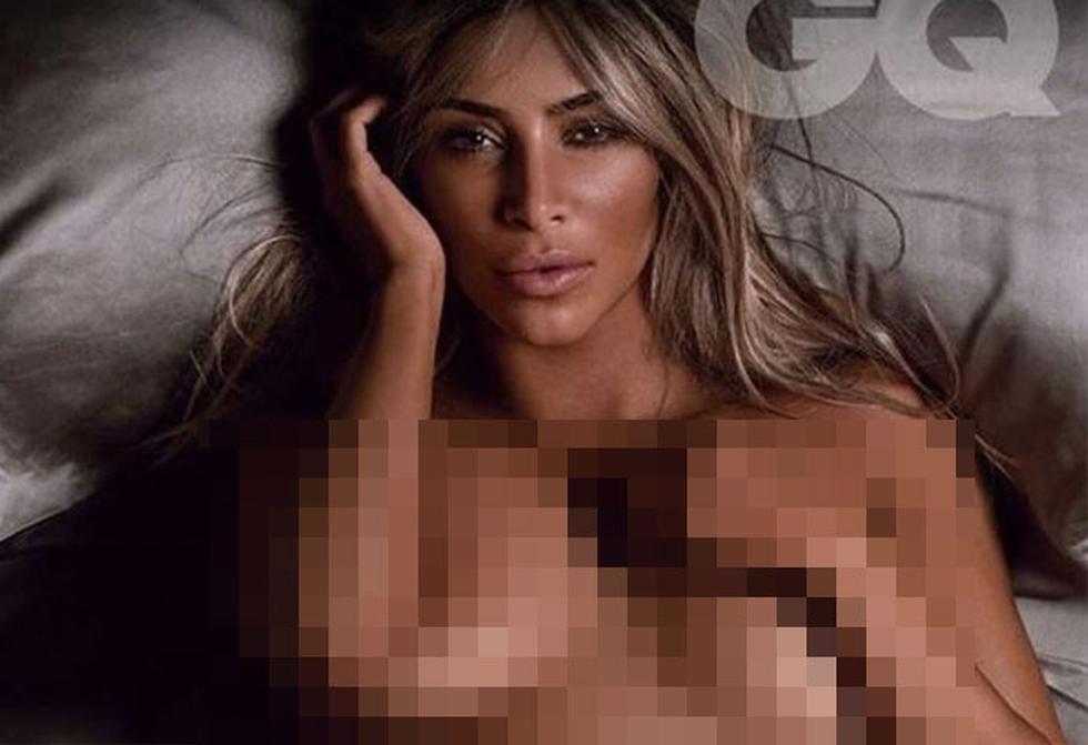 Kim Kardashian se desnuda para la revista GQ (FOTOS)
