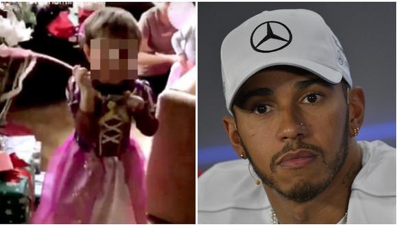 Lewis Hamilton es criticado por decir que "los niños no usan vestidos de princesas"