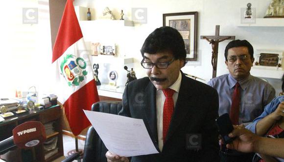 Arequipa: Pedido de vacancia contra Alfredo Zegarra fue remitido a la MPA