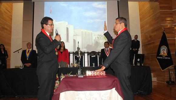 Eloy Zamalloa asume la presidencia de la Corte de Arequipa