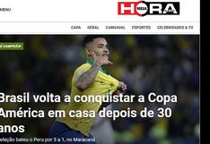 Perú vs. Brasil: la reacción de los medios brasileños tras título de Copa América 2019 (FOTOS)