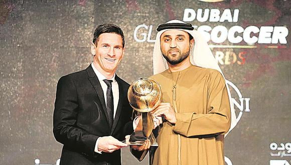 Lionel Messi, el mejor del 2015 de los Globe Soccer Awards