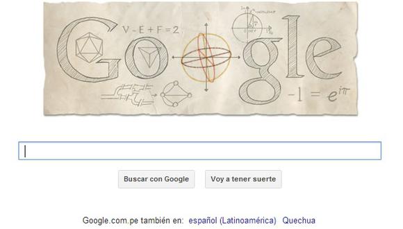 Google dedica doodle al padre del número "e"