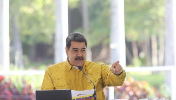“Estamos como Venezuela, como país, obteniendo los mejores resultados de toda la historia olímpica del atletismo, dijo el presidente Nicolás Maduro. (Foto: Venezuelan Presidency / AFP)