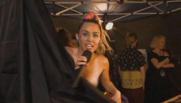 YouTube: ​Miley Cyrus mostró de más durante los premios MTV