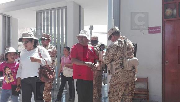 Enviaran militares de Tacna a dos regiones por elecciones