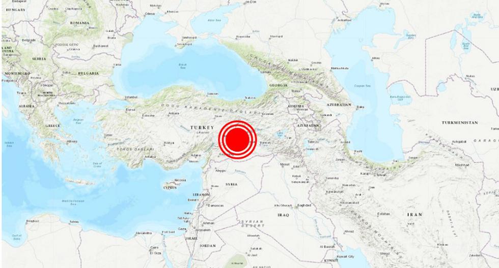 Sismo Turquía (Imagen: earthquake.usgs.gov)