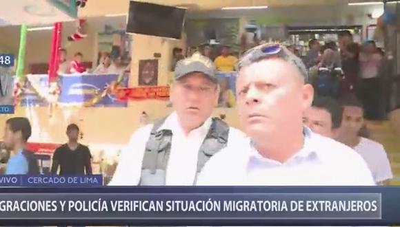 PNP y Migraciones realiza operativo en Mesa Redonda para verificar situación migratoria de extranjeros 