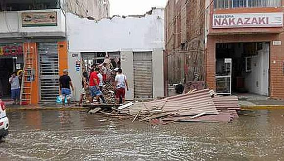 Chiclayo: Pared se desploma por fuertes lluvias y mata a septuagenario
