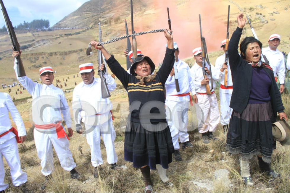 Con escenificación recuerdan a cientos de muertos en batalla con chilenos (FOTOS)