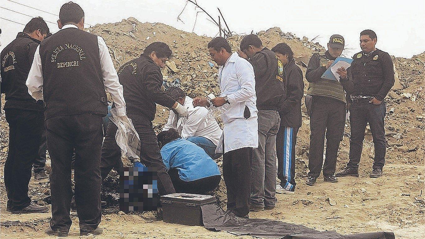 Hallan el cádaver de una mujer en un descampado de la ciudad de Catacaos 