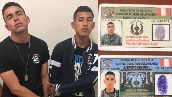 Dos soldados del Ejército son detenidos tras intento de robo