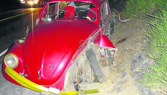 Un herido dejó accidente entre auto y cisterna en Camaná