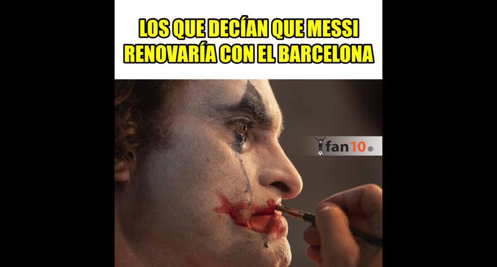 Los mejores memes que dejó el adiós de Lionel Messi del Barcelona. (Foto: Facebook)