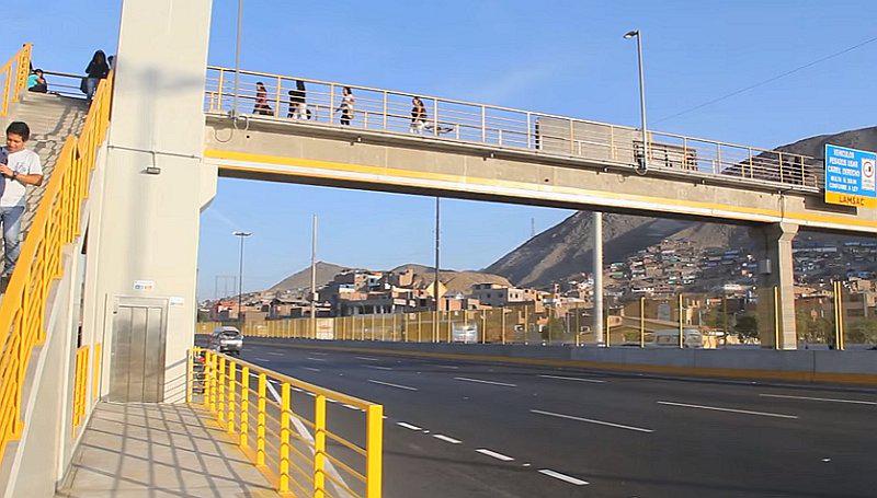 Inauguran ascensor en puente peatonal para personas con discapacidad