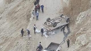 Camioneta se despista a un barranco de 20 de profundidad en Las Lomas