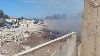 Chincha: Incendio en local de reciclaje alarma a vecinos de Santo Toribio