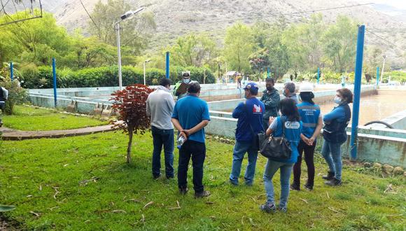 Autoridades supervisan planta de agua en Cabritopampa/ Foto: Jairo Salazar