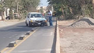 Advirtieron topellantas de obra de ciclovía como un riesgo para accidentes en la provincia de Ica