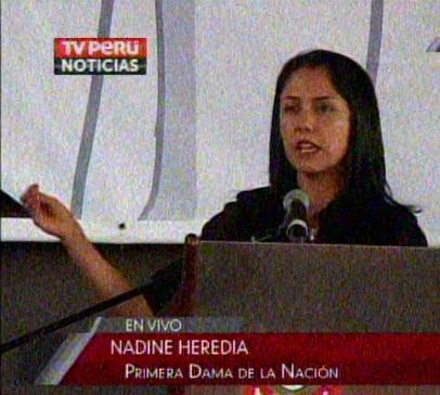 Nadine Heredia participó en campaña de seguridad vial en Lima