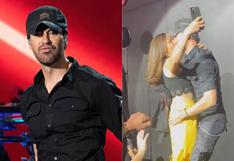 Enrique Iglesias emocionó a sus fans dándole un beso en la boca a una seguidora