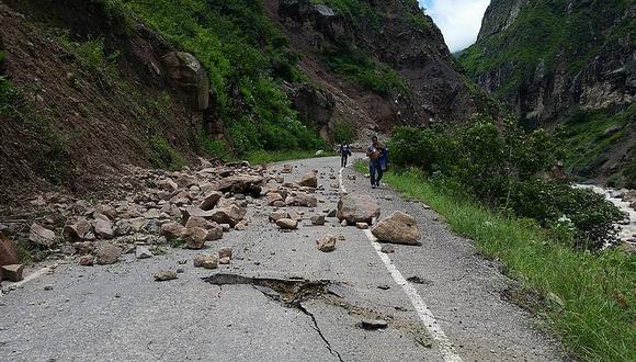Cajamarca: Deslizamiento de rocas mata a un poblador en Santa Cruz (VIDEO)