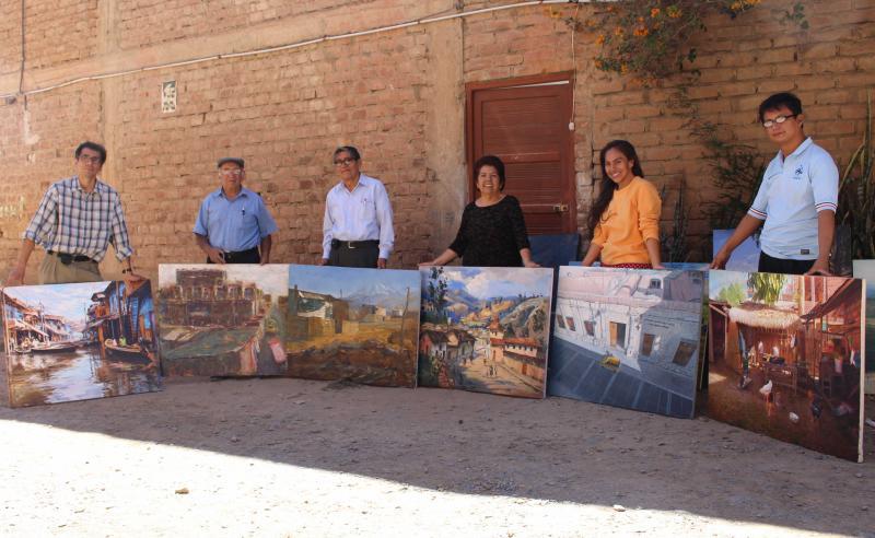 Pintor Eugenio Cohaila ocupó el primer puesto