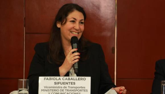 Fabiola Caballero Sifuentes, exviceministra de Transportes. (Foto: MTC)