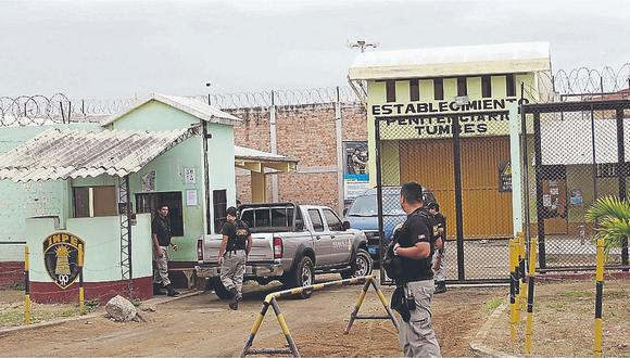 Trasladan a cinco peligrosos internos del penal de Puerto Pizarro de Tumbes a otros 
