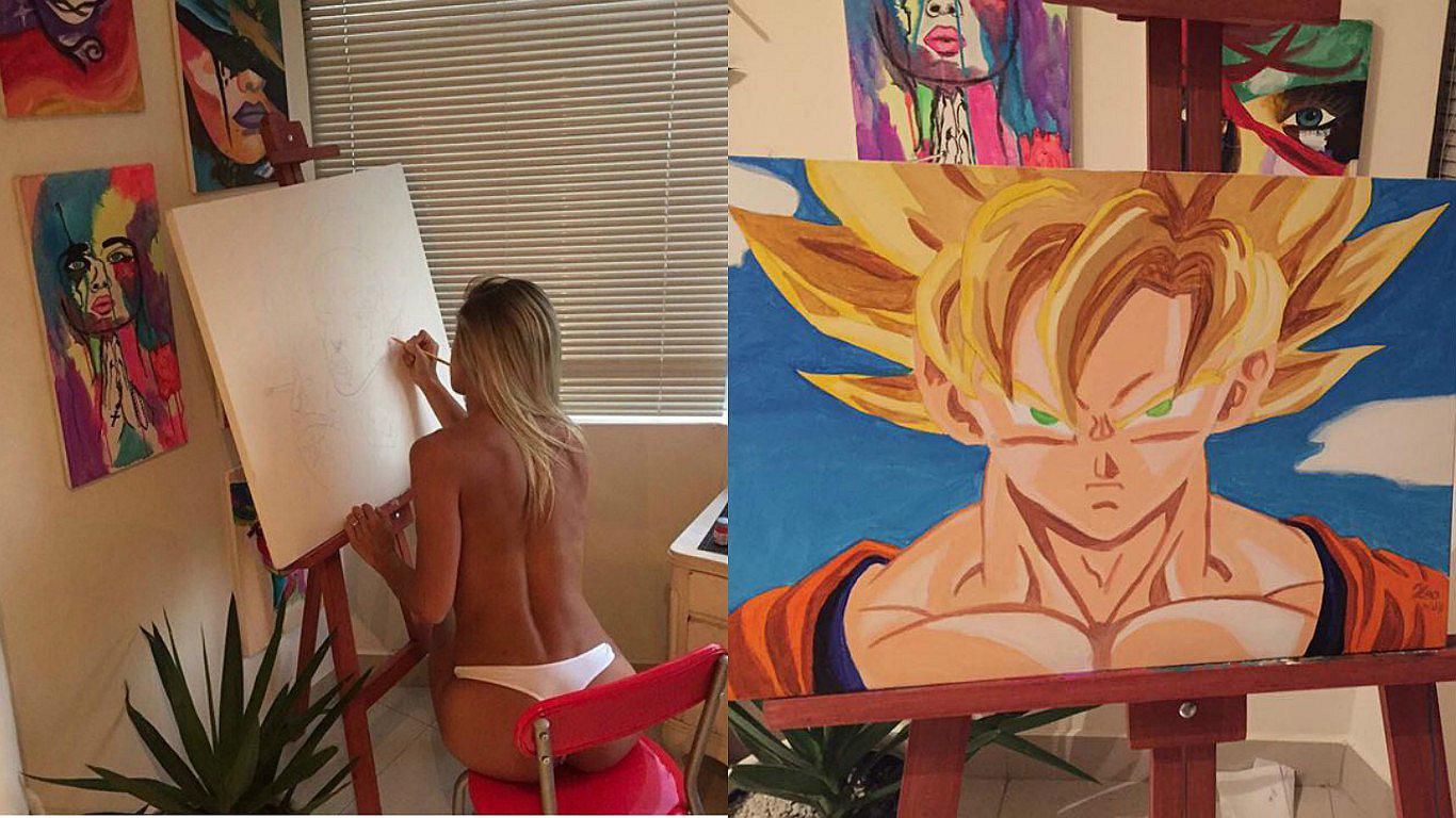 Xoana González intenta pintar desnuda en La Noche es Mía pero esto sucede (VIDEO)