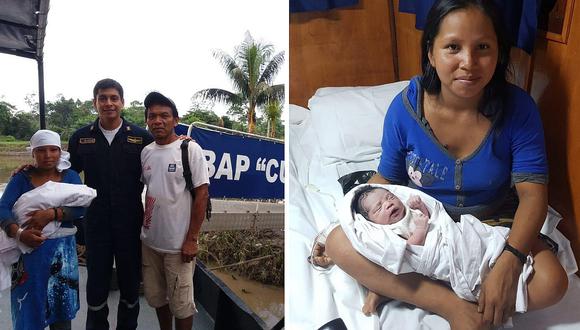 Nace el bebé número 19 a bordo del BAP Curaray en comunidad nativa de Ucayali