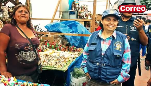 Comerciantes reubicados hacen correr a Susel Paredes (Video)